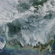 A blanket of smoke over Borneo on September 15.